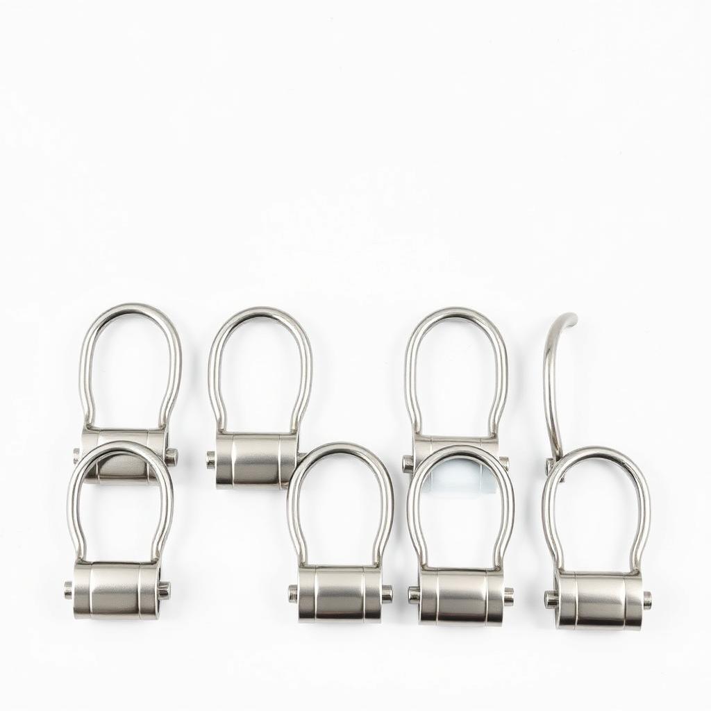 Stainless Steel Boat Fender Clips — Quick Release Adjustable Rail Mount, 10 Pack