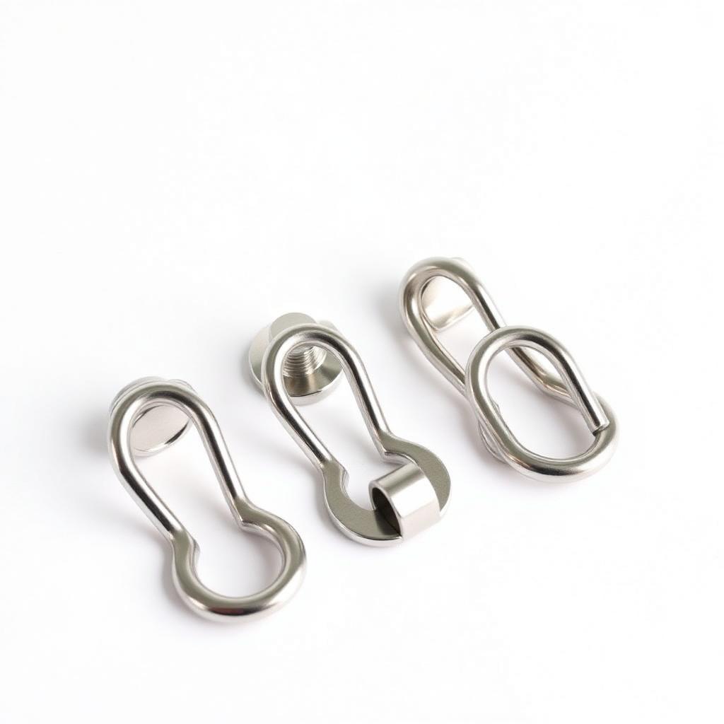M8 316 Stainless Steel Bimini Boat Top Pad Eye Straps — Tie Down Anchor Points (Kayak / Canoe Deck Loops)